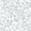 Rowen Botanical Wallpaper in Light Blue