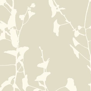 Ginkgo Silhouette Sage Cork Wallpaper wallpaper