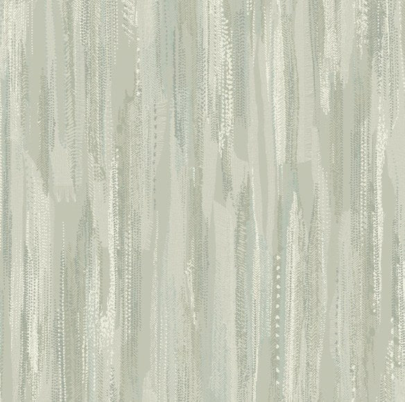Tribeca Aqua Texture Stripe Wallpaper wallpaper