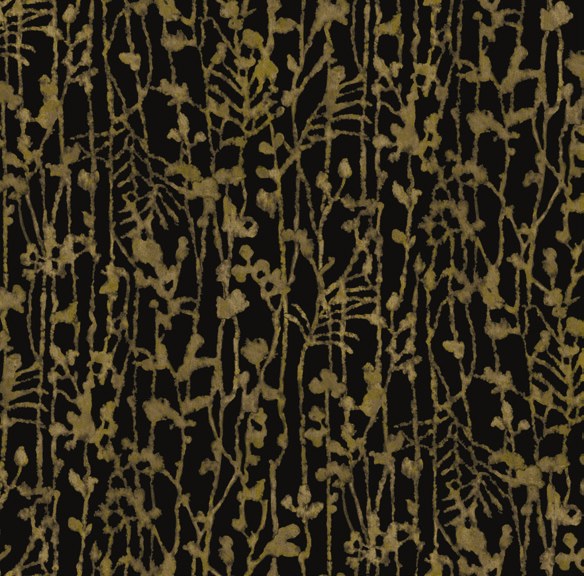 Filigree Abstract Wallpaper in Black