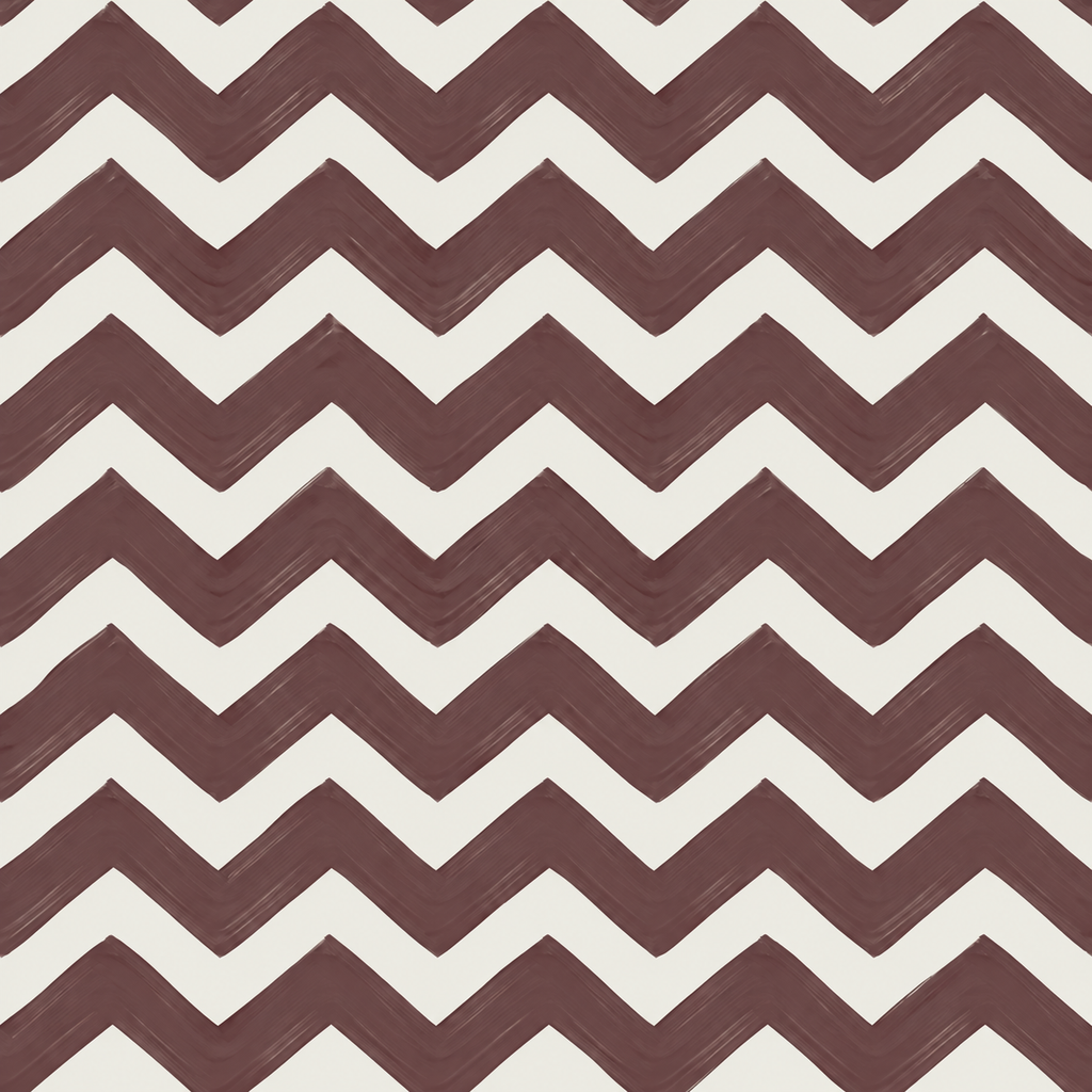 ZIG ME UP — CORDOVAN CHEVRON WALLPAPER