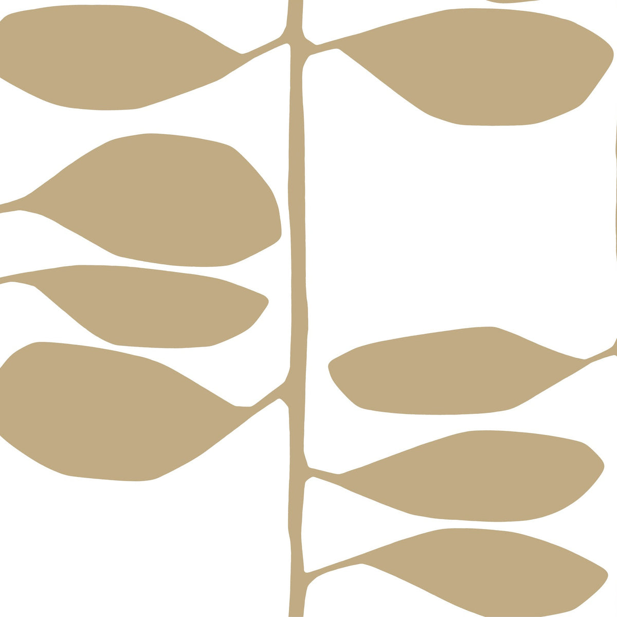 Sculpted Vines Wallpaper in Gold