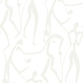 Joyful Dancers Wallpaper in Pearl