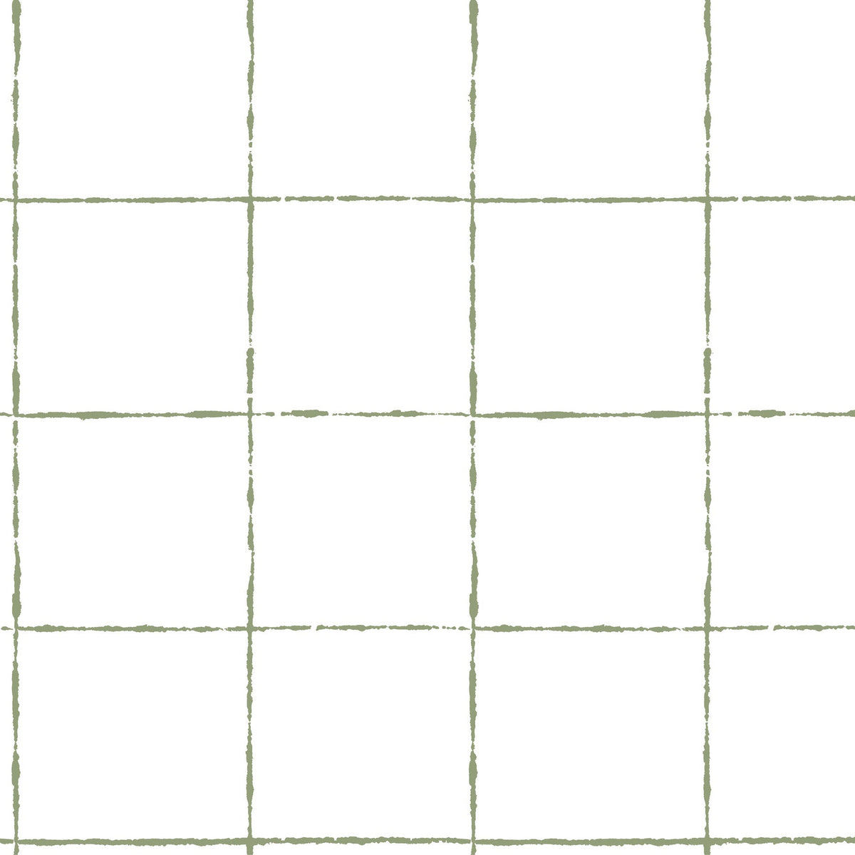 La Vitre Plaid Wallpaper in Leaf
