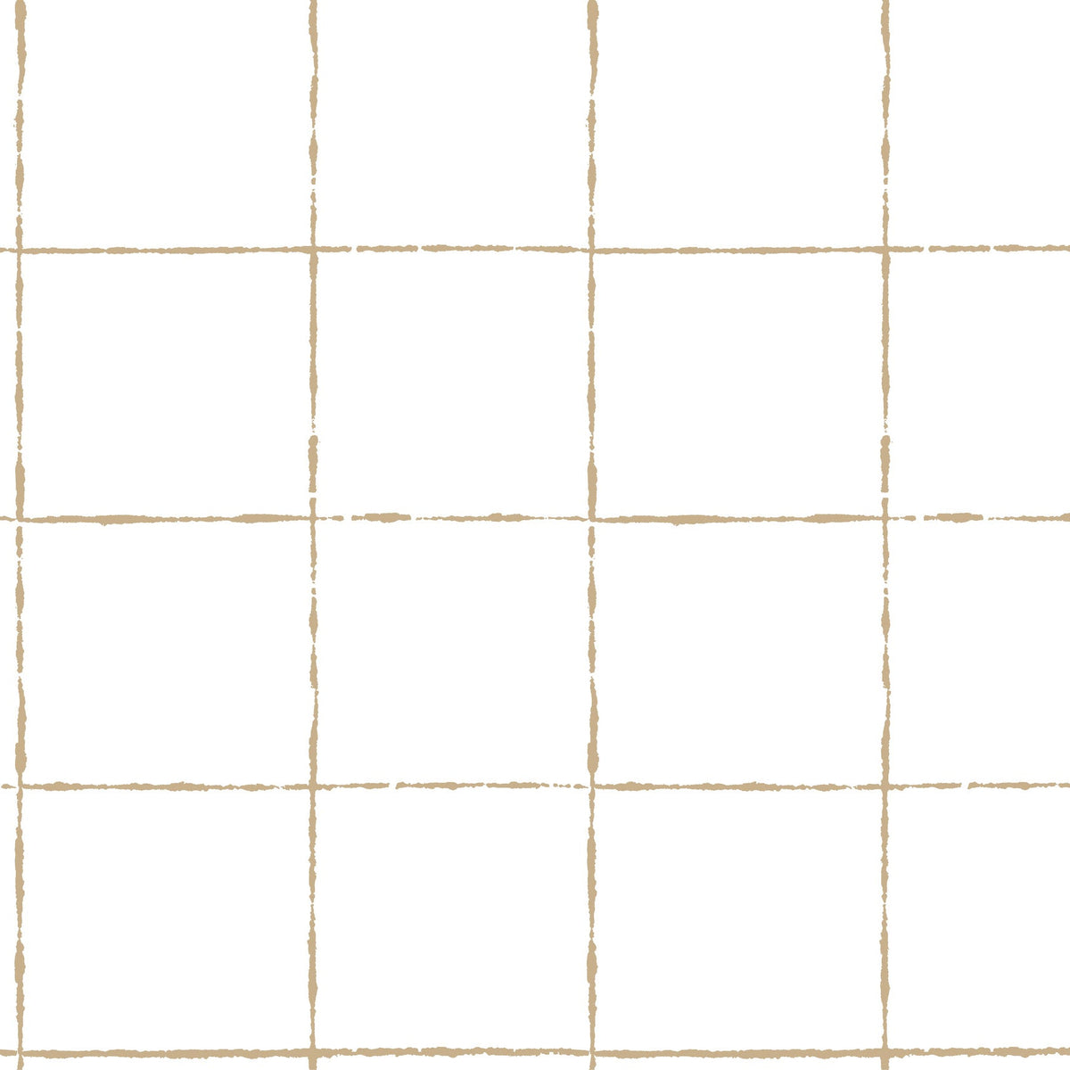La Vitre Plaid Wallpaper in Gold