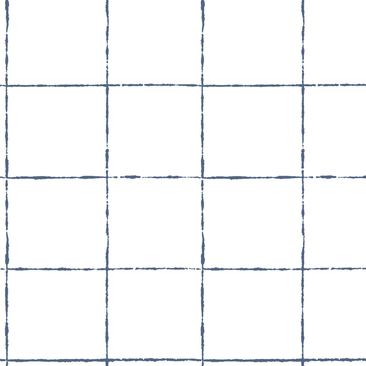 La Vitre Plaid Wallpaper in Ultramarine